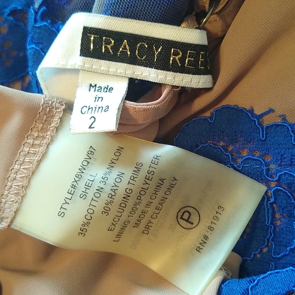 Tracy Reese lace dress/Cerulean sky - Picture 5 of 7